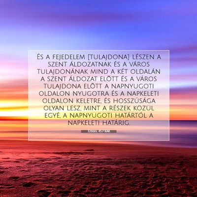 Ezékiel 45:7 Bibliai vers magyarázata