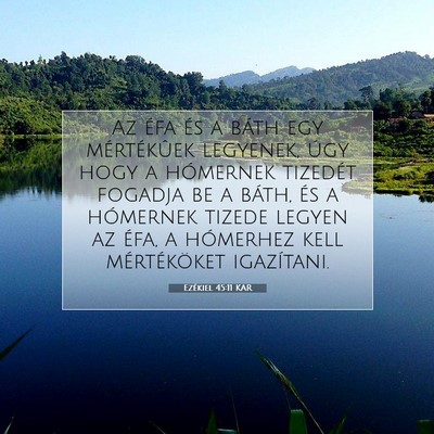 Ezékiel 45:11 Bibliai vers magyarázata