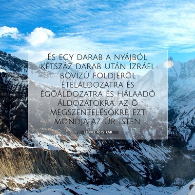 Ezékiel 45:15 Bibliai vers magyarázata