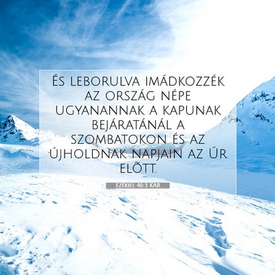 Ezékiel 46:3 Bibliai vers magyarázata