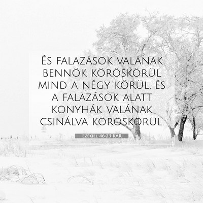 Ezékiel 46:23 Bibliai vers magyarázata