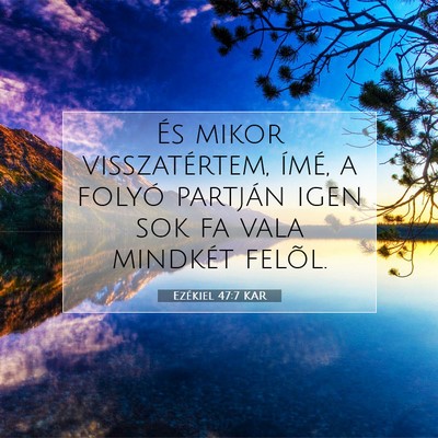 Ezékiel 47:7 Bibliai vers magyarázata