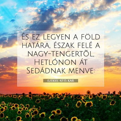 Ezékiel 47:15 KAR Bibliai verskép