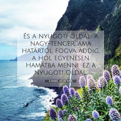 Ezékiel 47:20 KAR Bibliai verskép
