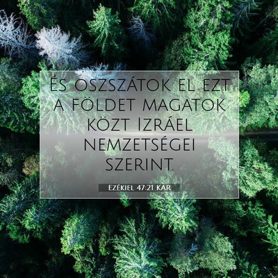 Ezékiel 47:21 KAR Bibliai verskép