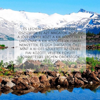 Ezékiel 47:22 Bibliai vers magyarázata
