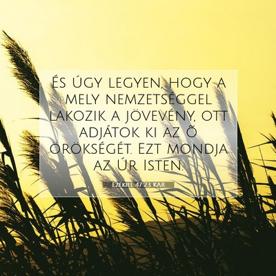 Ezékiel 47:23 Bibliai vers magyarázata