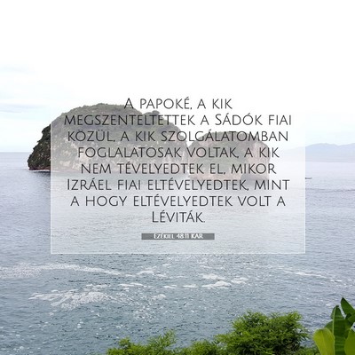 Ezékiel 48:11 Bibliai vers magyarázata