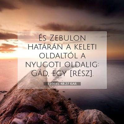 Ezékiel 48:27 Bibliai vers magyarázata