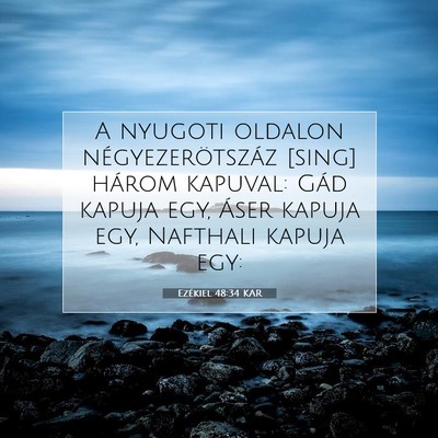 Ezékiel 48:34 Bibliai vers magyarázata