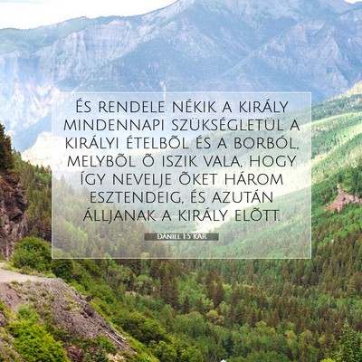 Dániel 1:5 Bibliai vers magyarázata