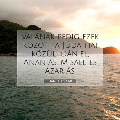 Dániel 1:6 Bibliai vers magyarázata