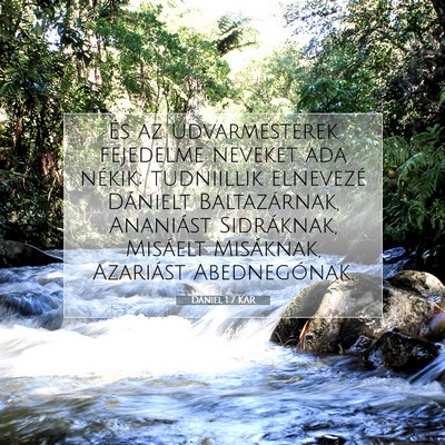 Dániel 1:7 Bibliai vers magyarázata