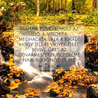 Dániel 1:18 Bibliai vers magyarázata