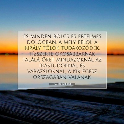 Dániel 1:20 Bibliai vers magyarázata