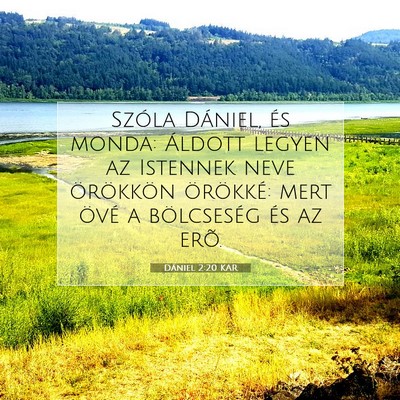 Dániel 2:20 KAR Bibliai verskép