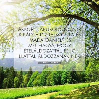 Dániel 2:46 Bibliai vers magyarázata