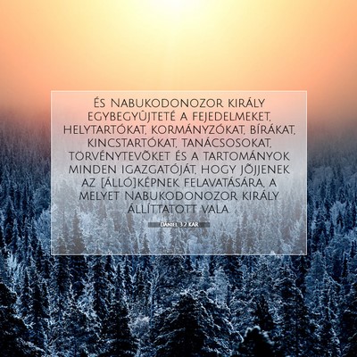 Dániel 3:2 Bibliai vers magyarázata