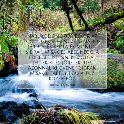 Dániel 3:26 Bibliai vers magyarázata