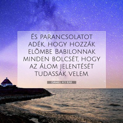 Dániel 4:3 Bibliai vers magyarázata