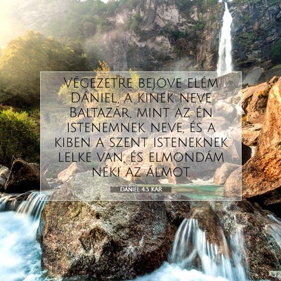 Dániel 4:5 KAR Bibliai verskép