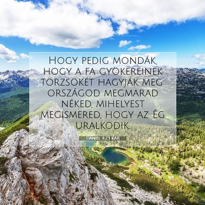 Dániel 4:23 Bibliai vers magyarázata