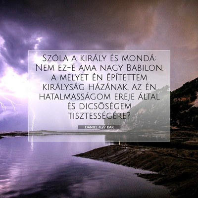 Dániel 4:27 Bibliai vers magyarázata
