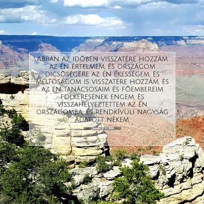 Dániel 4:33 Bibliai vers magyarázata