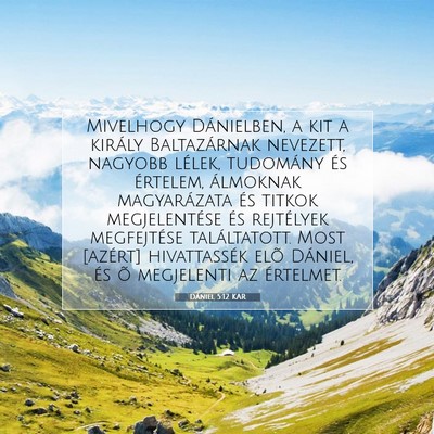 Dániel 5:12 KAR Bibliai verskép