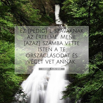 Dániel 5:26 KAR Bibliai verskép