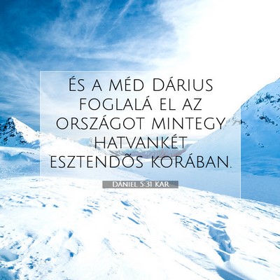 Dániel 5:31 KAR Bibliai verskép