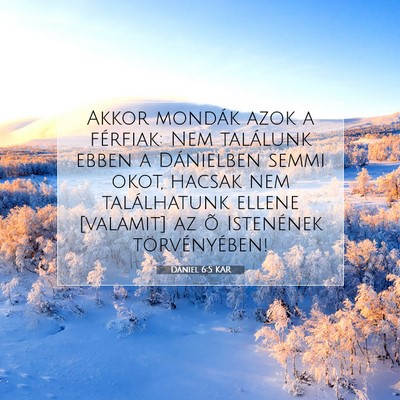 Dániel 6:5 Bibliai vers magyarázata