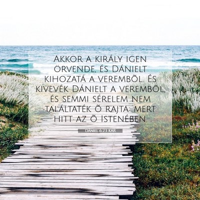 Dániel 6:23 KAR Bibliai verskép