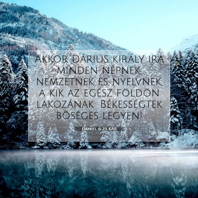 Dániel 6:25 KAR Bibliai verskép