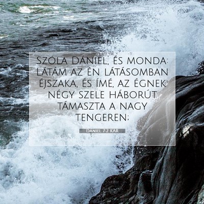 Dániel 7:2 Bibliai vers magyarázata