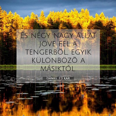 Dániel 7:3 Bibliai vers magyarázata
