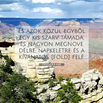 Dániel 8:9 Bibliai vers magyarázata