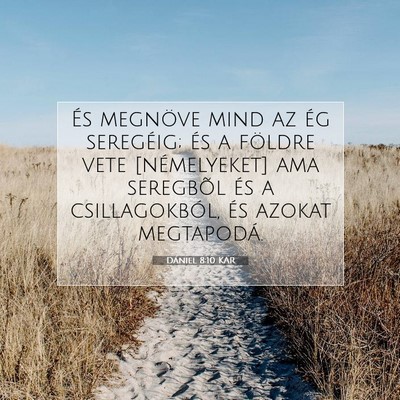 Dániel 8:10 Bibliai vers magyarázata