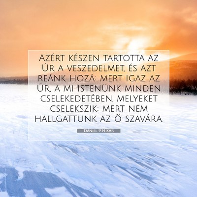 Dániel 9:14 Bibliai vers magyarázata