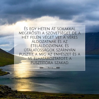 Dániel 9:27 Bibliai vers magyarázata
