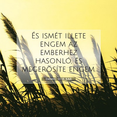 Dániel 10:18 Bibliai vers magyarázata