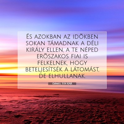 Dániel 11:14 KAR Bibliai verskép