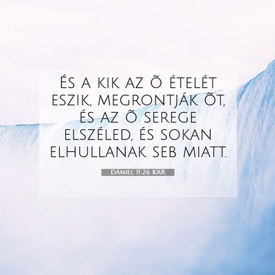 Dániel 11:26 KAR Bibliai verskép