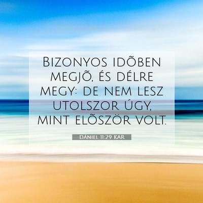 Dániel 11:29 KAR Bibliai verskép