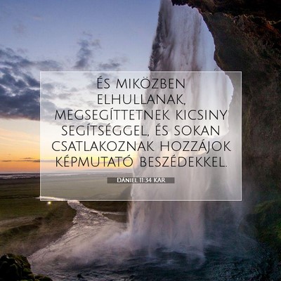 Dániel 11:34 KAR Bibliai verskép