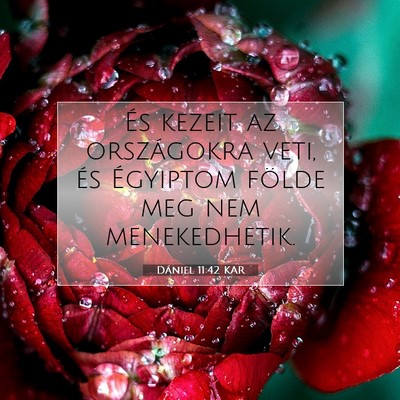 Dániel 11:42 KAR Bibliai verskép