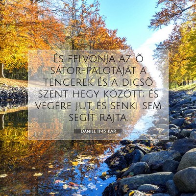 Dániel 11:45 KAR Bibliai verskép