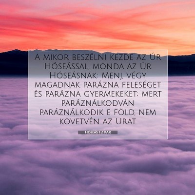 Hóseás 1:2 Bibliai vers magyarázata