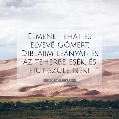 Hóseás 1:3 Bibliai vers magyarázata