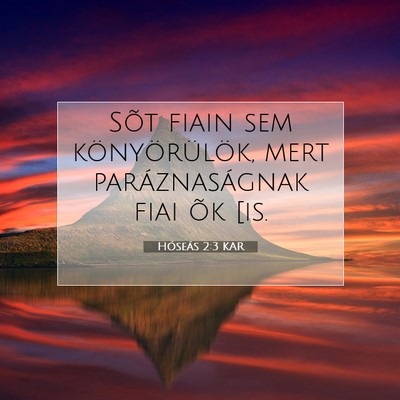 Hóseás 2:3 Bibliai vers magyarázata